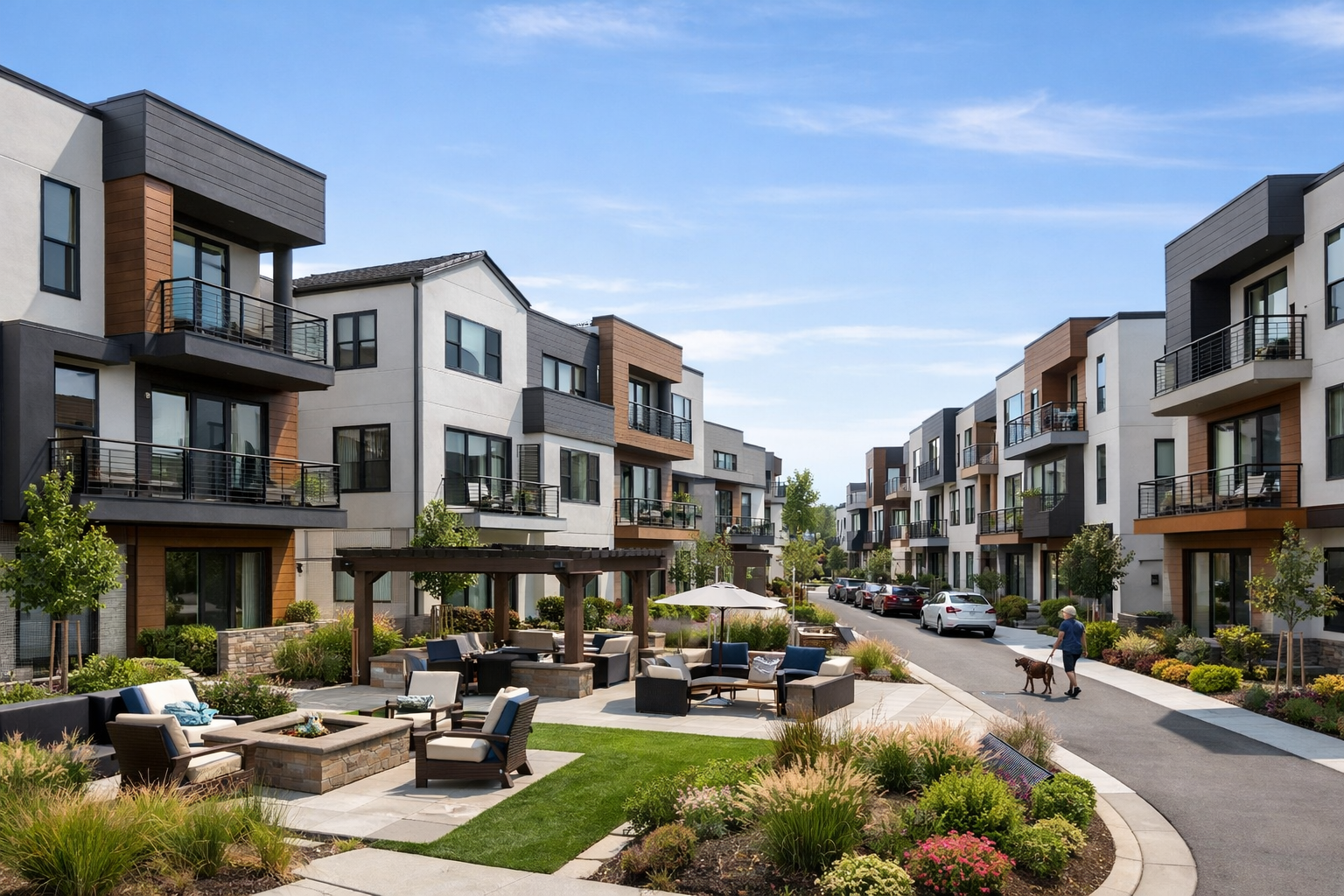 Modern Townhome Apartment Community-3